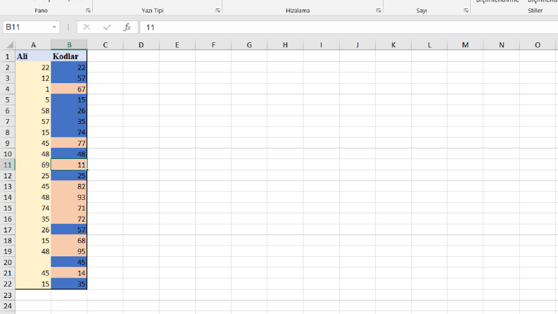 Excel şablon