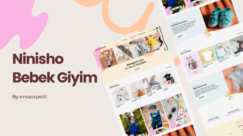 Niniso Bebek Giyim E-Ticaret Landing Page