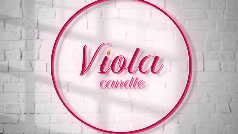 Viola Candle