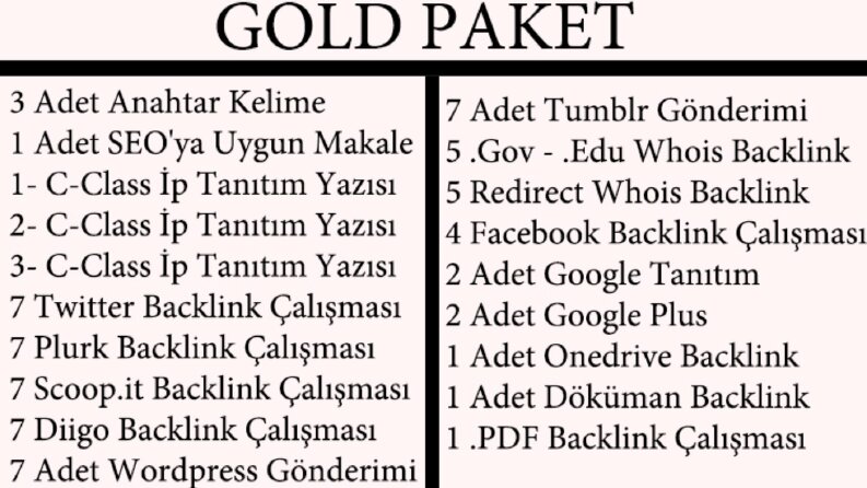 GOLD PAKET