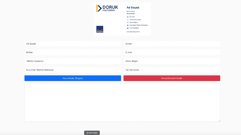 Email Signature Generator