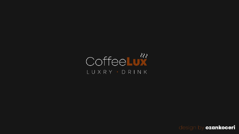 coffeeLux - Logo Tasarım Konsepti