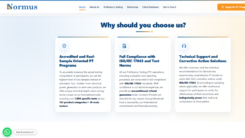 Özel profesyonel kurumsal web sitesi