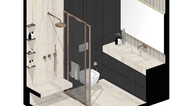 Terra Noir- Bathroom Design 