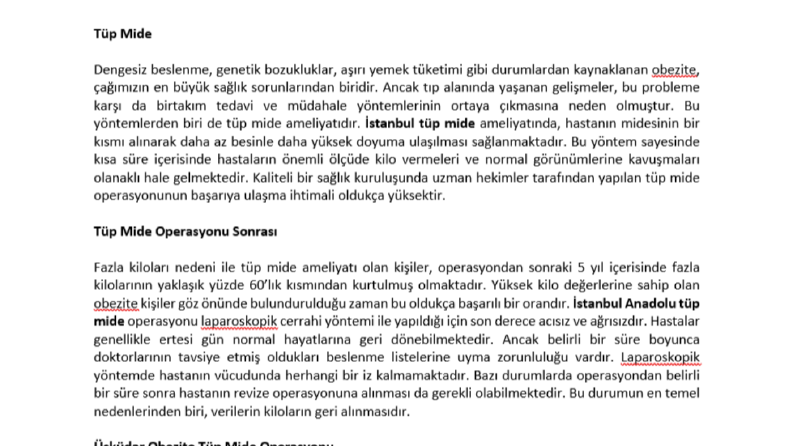 Üsküdar Obezite Tedavi Merkezi