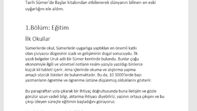 Tarih Sümer'de Başlar kitap analizi ve yorumu