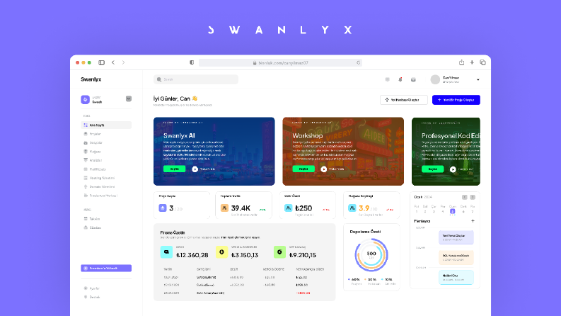 Swanlyx UI/UX Tasarımı