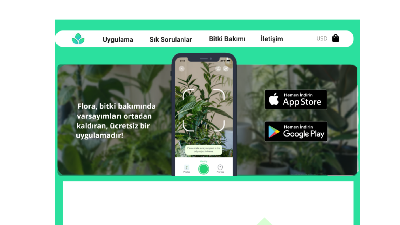 Flora- Bitki Bakımı Uygulaması-Web Sitesi