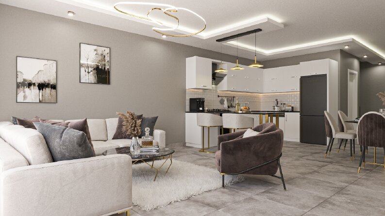 Dubleks Daire Tasarımı Antalya-Türkler