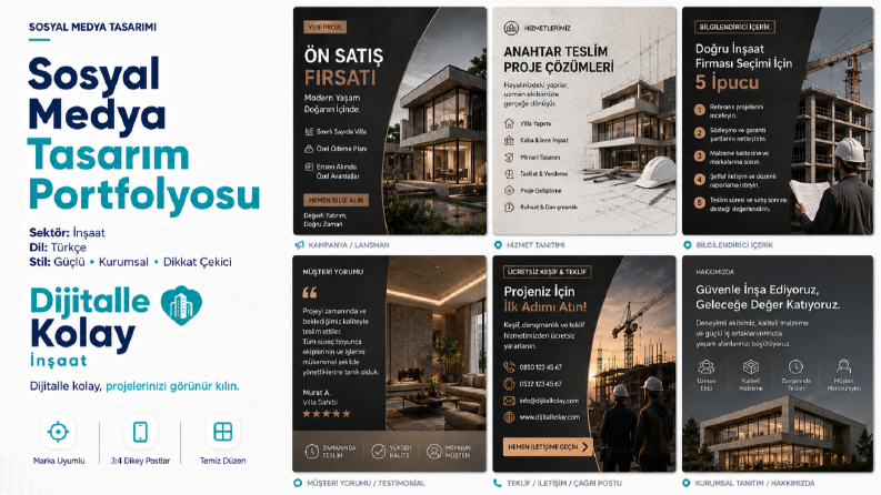 İnşaat Firması Sosyal Medya Tasarımları