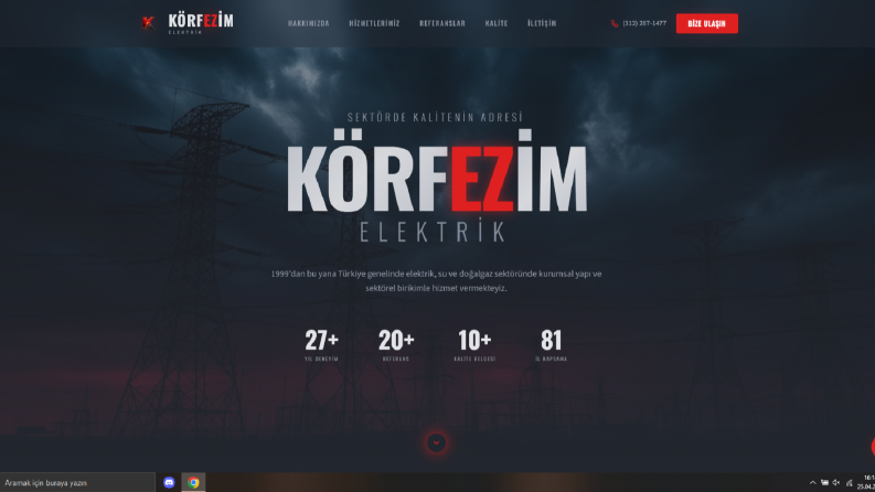Körfezim Elektrik - Kurumsal Web Sitesi