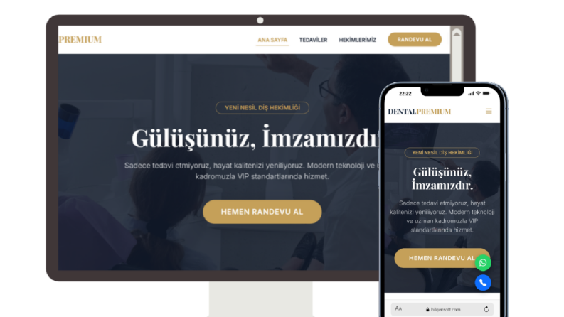 Diş Hekimi İçin Hazır Web Teması