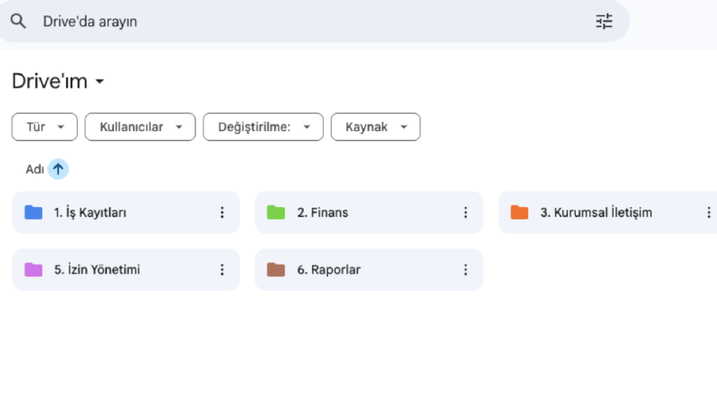 Drive ile Dijital Arşiv Oluşturma ve Yönetimi