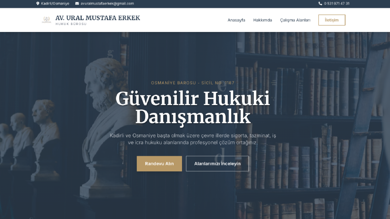 Avukatlik Web Sitesi