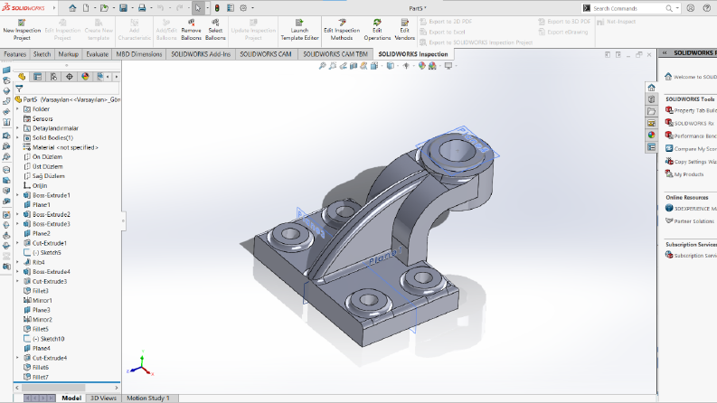 SolidWorks - 3D Modelleme