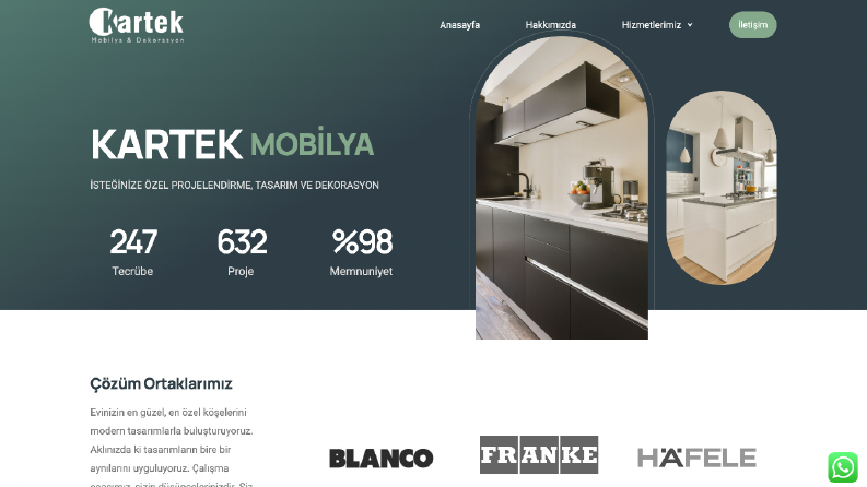 Kartek Mobilya - Web Yazılım Hizmeti