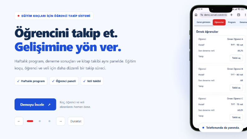Eğitimciler İçin Öğrenci Takip Sistemi