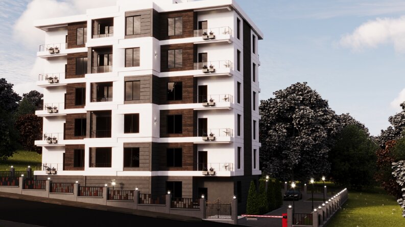 Modern dış cephe çalışması