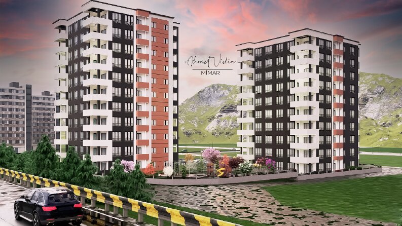 Apartman Dış Cephe Modellemesi