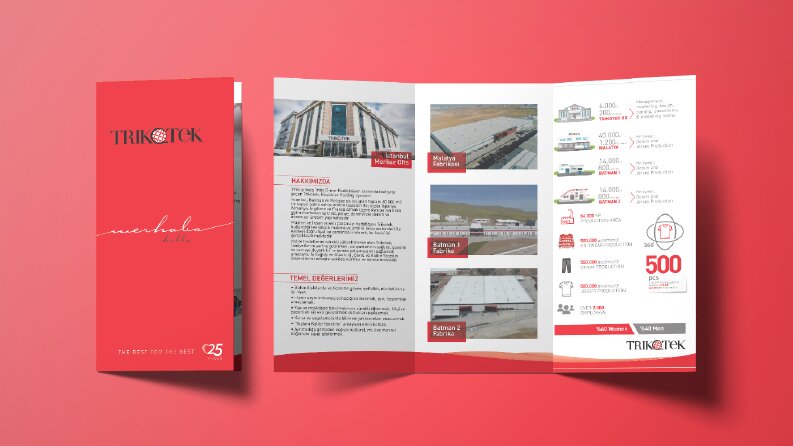 Trikotek Tekstil Çift Kırımlı Broşür