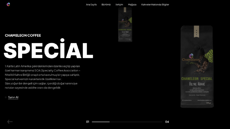 Bukalemun Kahve Firması Site Tasarımı