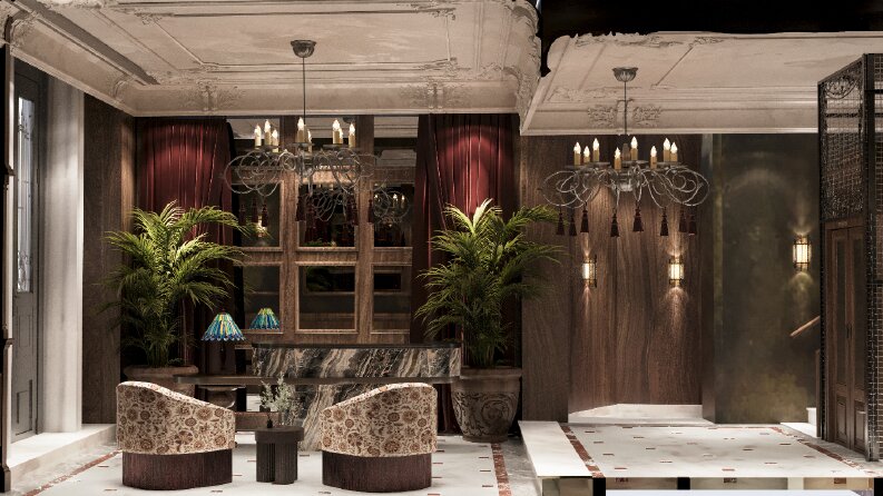 İç Mekân 3D Render (Otel İç Mekân Tasarımları)