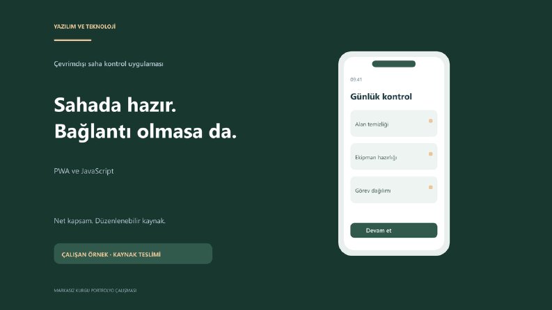PWA ile çevrimdışı saha kontrol listesi