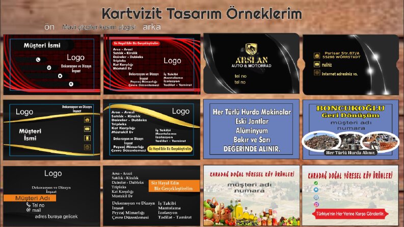 Siz Kartvizit İsteyin Biz Tasarlıyalım