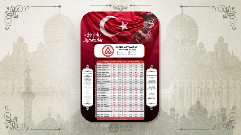 Alpha Ankara İli 206 İmsakiyesi