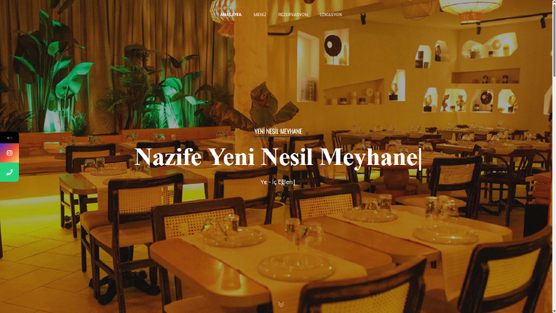 Nazife Yeni Nesil Meyhane | Web Design