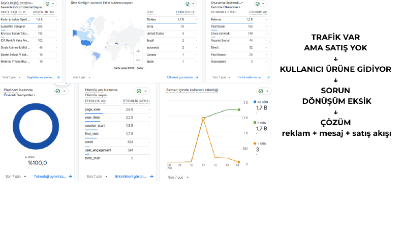 E-Ticaret Trafik Analizi ve Satış Stratejisi