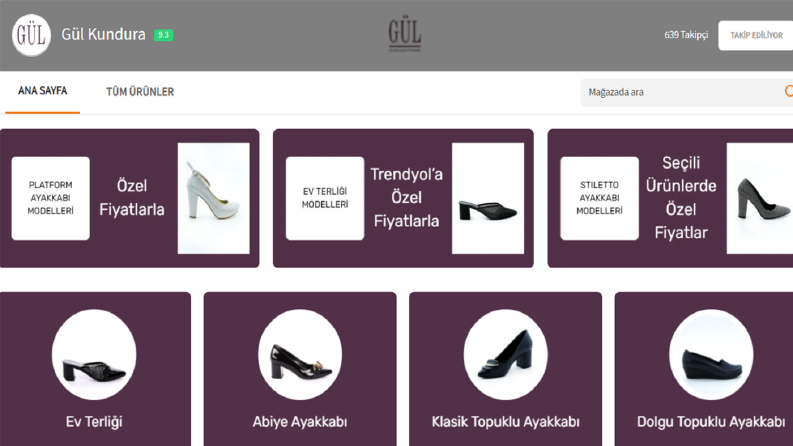 Gül Kundura Trendyol Toplu Ürün Girişi