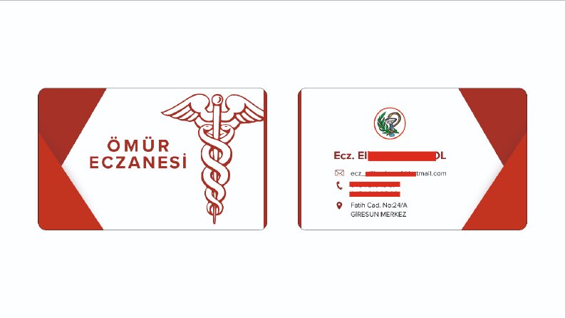 ECZANE KARTVİZİT