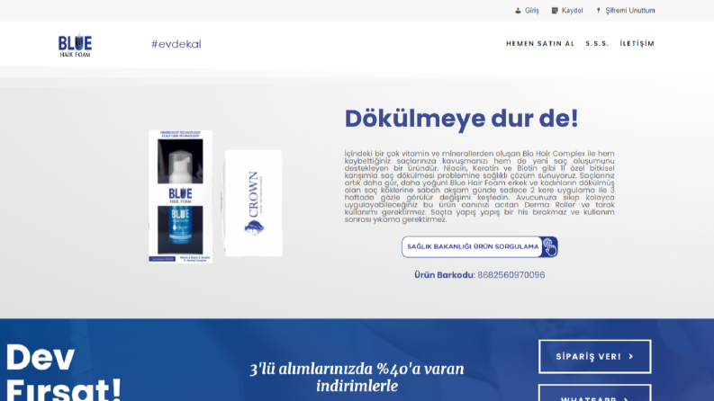 Blue Hair E-ticaret Mağazası