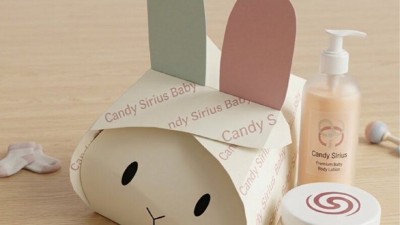 Candy Sirius Bebek Vücut Losyonu Kutu Tasarımı