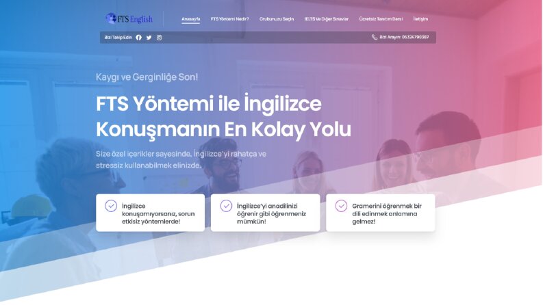 FTS English Web Tasarım Hizmeti