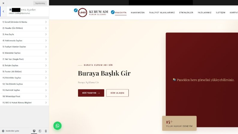 Ben, Web sitelerinizi WordPress temasına çevirebilirim