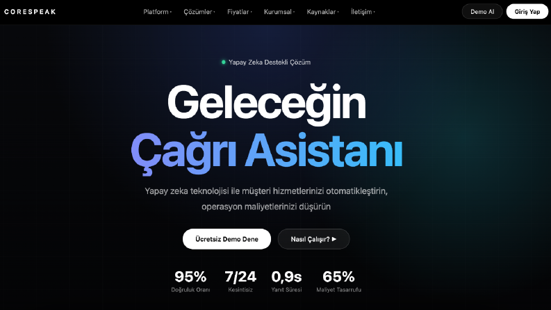 CoreSpeak – Müşteri Getiren Website ve Otomasyon Sistemi