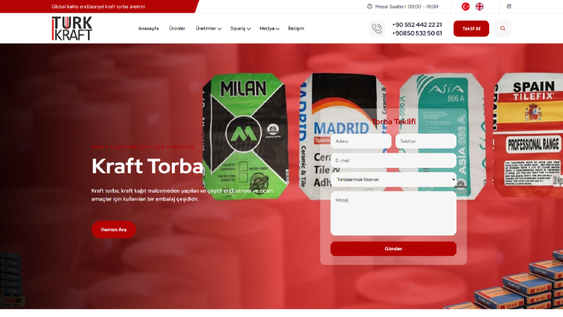"kraft torba" ilk sayfa SEO çalışması