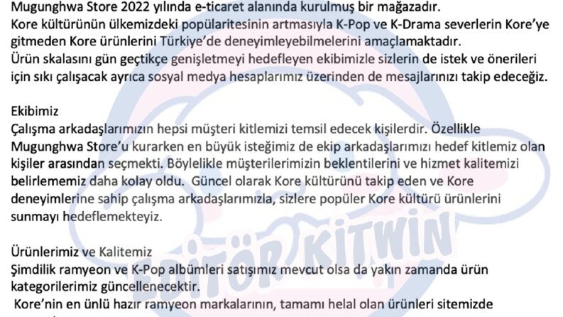 Siteniz için hakkımızda ve içerik yazısı