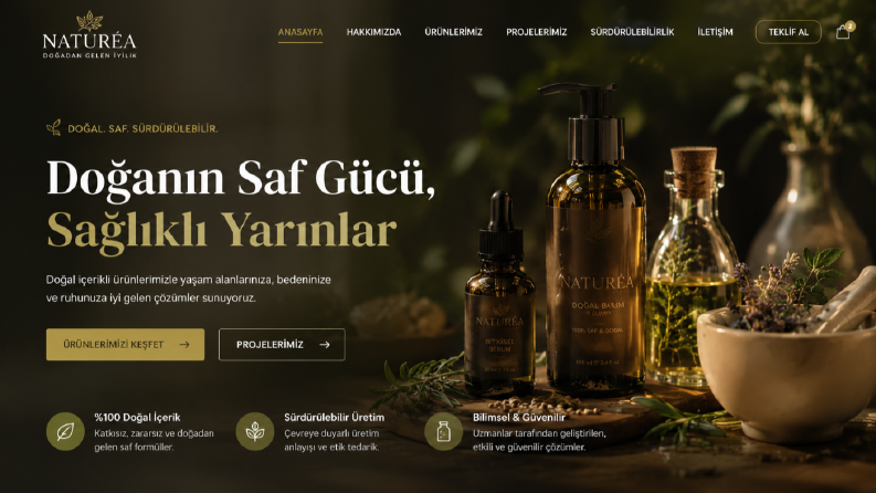 Naturéa – Doğal Ürünler Marka Sitesi