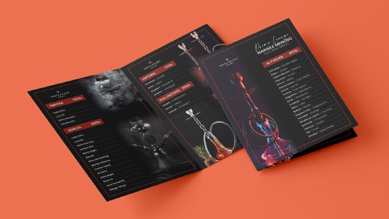 Hookah Menu Design 