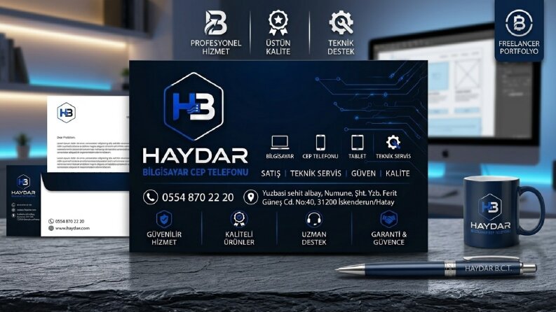 Haydar Computer Kartvizit Tasarımı