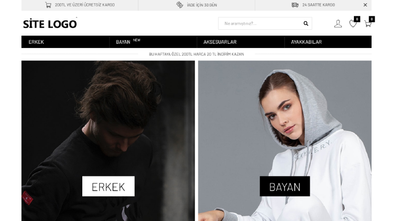 Giyim-Moda Eticaret Tasarımı