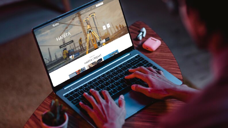 ERG Mühendislik Website Mockup