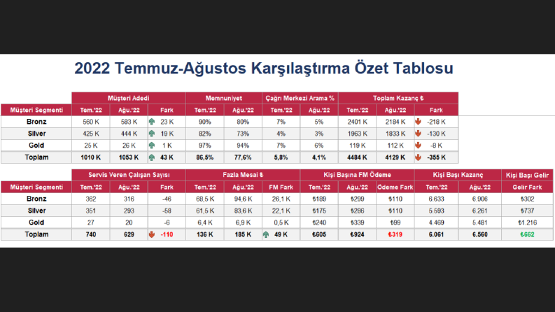Özet  Tablo