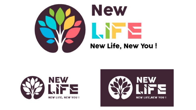 New Life Diyetisyenlik logo çalışması 