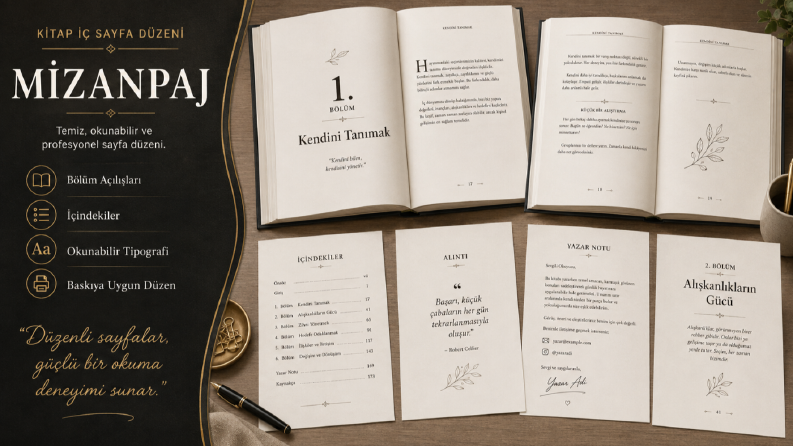 Kitap Mizanpajı ve İç Sayfa Düzeni