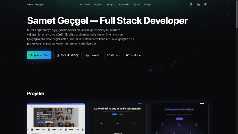 Profesyonel Web Sitesi ve Admin Panel Geliştirme