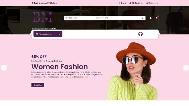 E-ticaret WEB Sitemiz